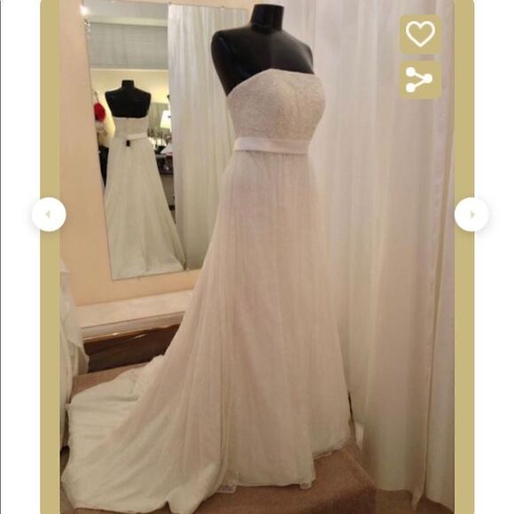 NWT - Oleg Cassini Bridal Wedding Dress CV273 - Picture 13 of 14